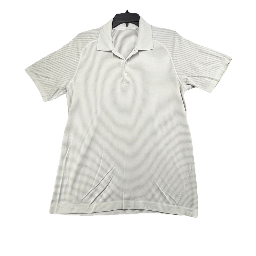 Lululemon Polo Shirt Medium‎ Stretch Performance Golf Preppy